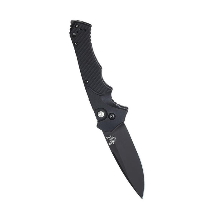 Benchmade Rukus II Aut Plain Coated Blade Standard Reversible Tip-Up knife - 9600BK - WatchCo.com