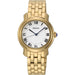 Seiko Womens Gold Tone Stainless Steel Band White Quartz Dial Watch - SRZ520 - WatchCo.com