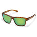 Suncloud Unisex Matte Tortoise Frame Green Sunglasses | WatchCo.com