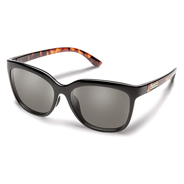 Suncloud Women's Split Tortoise Frame Grey Lens Sunglasses | WatchCo.com