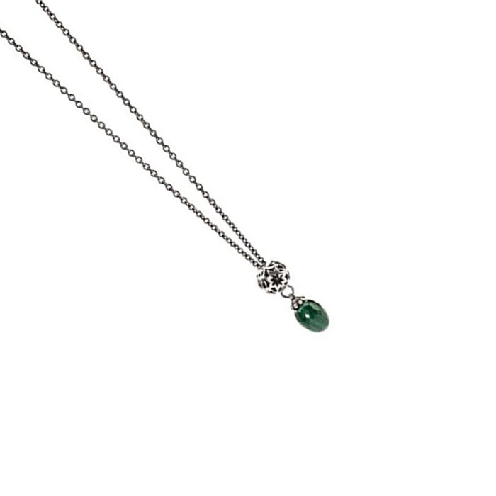 Trollbeads 925 Green Malachite Stone Sterling Silver Wishful Silver Necklace  80cm - TAGBO-00126 - WatchCo.com