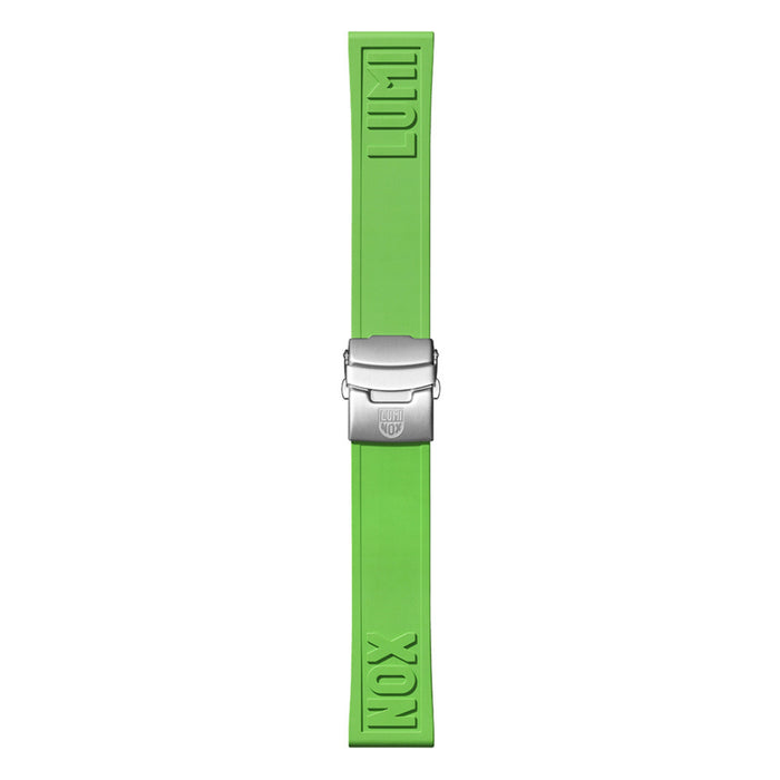 Luminox Mens Neon Green Rubber Cut-To-Fit Watch Strap - FPX.2406.60Q.K