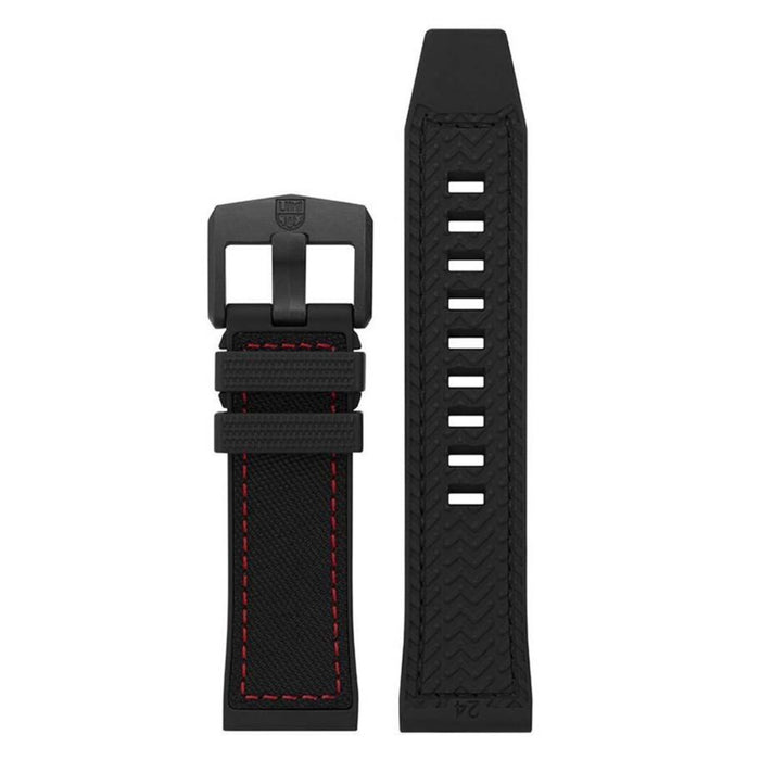 Luminox Men's 1000 ICE-SAR Series Black Rubber Strap Stainless Steel Buckle Watch Band - FPX.2404.22B.1.K