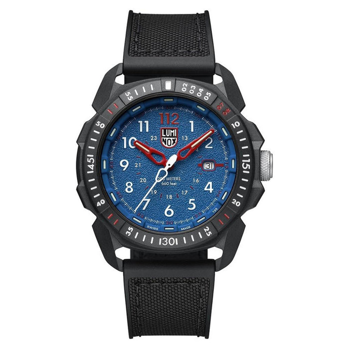 Luminox Men's Ice-Sar Arctic 1000 Series Black Rubber Strap Blue Analog Dial Quartz Watch - XL.1003.ICE