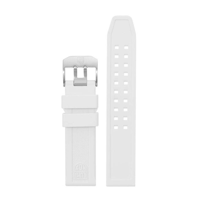 Luminox Men's 3057.WO Navy SEAL Colormark White Silicone Watch Band - FPX.3050.10Q.K
