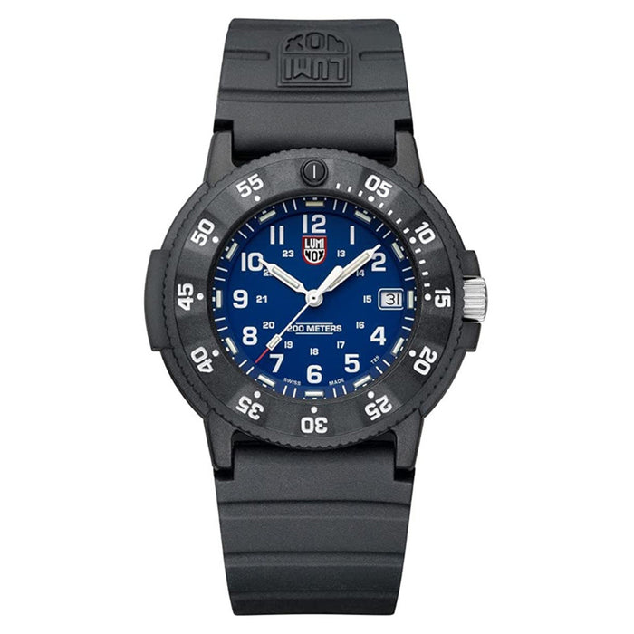 Luminox Men's Blue Dial Black Rubber Band Swiss Quartz Watch - XS.3003.EVO
